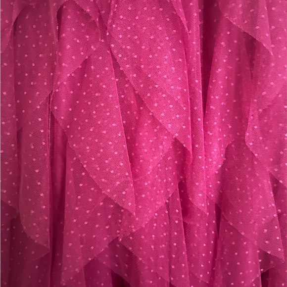 Chic Tulle Layered Maxi Skirt in Magenta - Picture 4 of 5